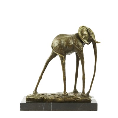 Lot 282 - DALI INSPIRED SCULPTURAL ELEPHANT.