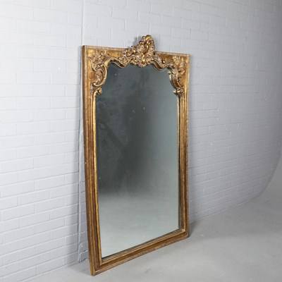 Lot 334 - FRENCH STYLE WALL MIRROR.
