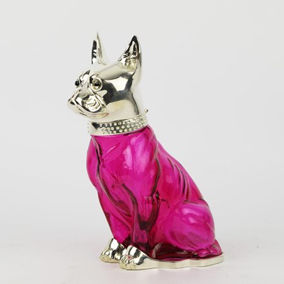 Lot 300 - DOG FORM CLARET JUG.