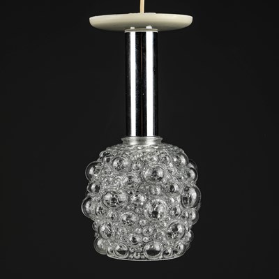 Lot 149 - 1960s FINNISH BUBBLE GLASS PENDANT LIGHT BY HELENA TYNELL FOR GLASHUTE LIMBERG