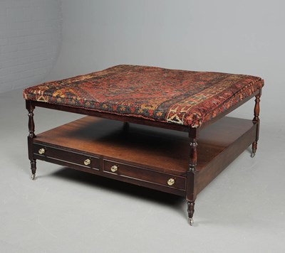 Lot 372 - HEARTH STOOL/COFFEE TABLE.