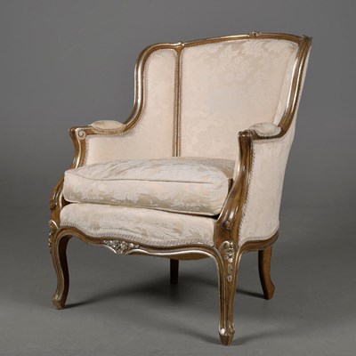 Lot 192 - BERGERE, WITH A SILVER GILT FRAME.