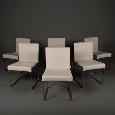 Lot 330 - B & B ITALIA MAXALTO SOLO DINING CHAIRS, A SET OF 6.