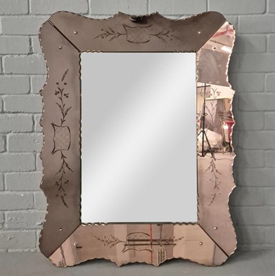 Lot 132 - 1940S FRENCH MIRROR.