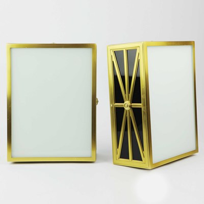 Lot 396 - SELECTED BY PAOLO MOSCHINO AVENUE FLUSH MOUNT LIGHTS, A PAIR.
