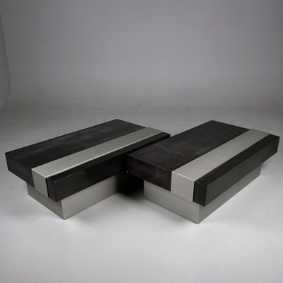 Lot 171 - CONTEMPORARY COFFEE TABLES, A PAIR.