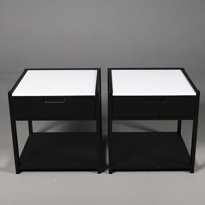 Lot 393 - SIDE TABLES, A PAIR.