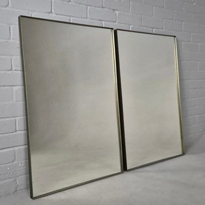 Lot 127 - 1970S ITALIAN STYLE WALL MIRRORS, A PAIR.