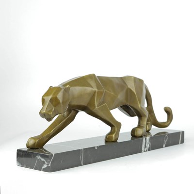 Lot 290 - ART DECO STYLE SCULPTURAL PANTHA.