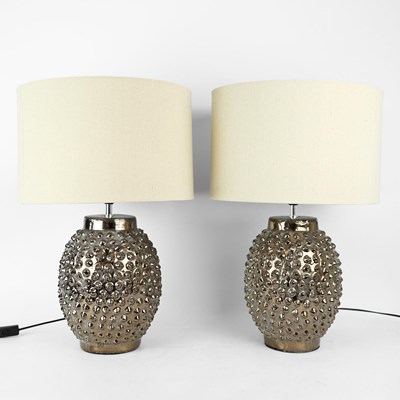 Lot 263 - COACH HOUSE TABLE LAMPS, A PAIR.