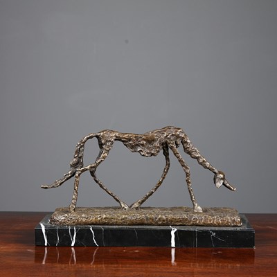 Lot 313 - AFTER GIACOMETTI DOG STYLE STUDY.