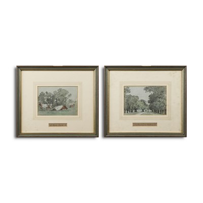 Lot 61 - AGISTINO AGLIO (1816-1885). KENSINGTON GARDENS AND HYDE PARK (2).