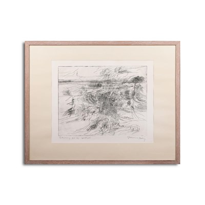 Lot 77 - 20TH CENTURY SWEDISH SCHOOL. ABSTRACT LANDSCAPE.