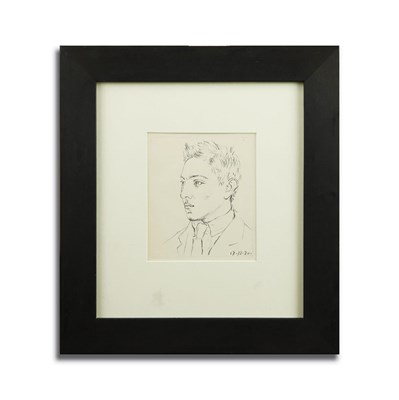 Lot 28 - PABLO PICASSO. PORTRAIT DE RAYMOND RADIGUET. (d)