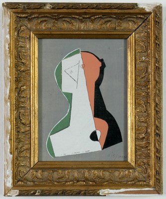 Lot 4 - HENRI LAURENS. CUBIST COMPOSITION.