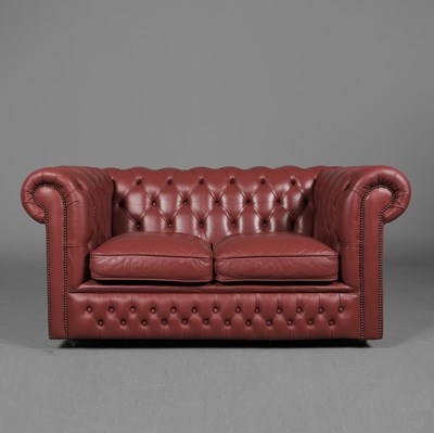 Lot 362 - CHESTERFIELD SOFA