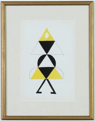 Lot 24 - SONIA DELAUNAY. LA DANSEUSE JAUNE I’ENTRACTE DU COEUR A GAZ. (d)