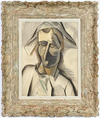 Lot 37 - PABLO PICASSO. TETE D’ARLEQUIN LITHOGRAPH. (d)