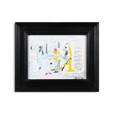 Lot 46 - PABLO PICASSO. L'ARTISTE ET SON MODÈLE, LES DEJEUNERS. (d)