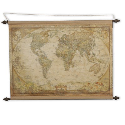 Lot 69 - PRINT OF THE MAP OF OF THE WORLD.