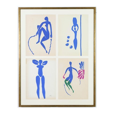 Lot 40 - HENRI MATISSE. A SET OF FOUR BLUE NUDES.