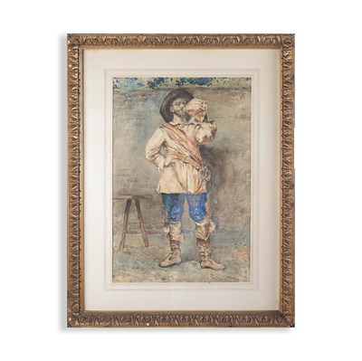 Lot 67 - ATTRIBUTED TO NATALE ATTANASIO. A SWORDSMAN.