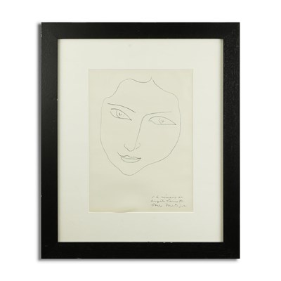 Lot 41 - HENRI MATTISSE. TETE DE FEMME.