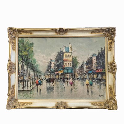 Lot 54 - CONTEMPORARY PARISIAN SCENE.