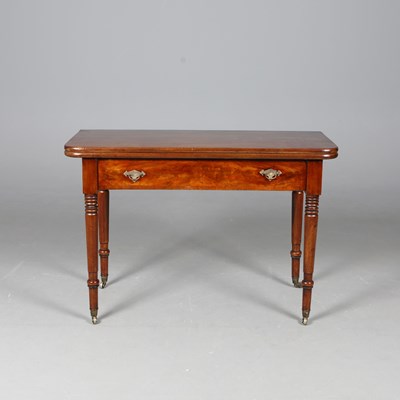 Lot 382 - 19TH CENTURY MAHOGANY TEA TABLE