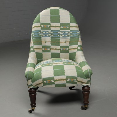 Lot 372 - 19TH CENTURY SLIPPER CHAIR