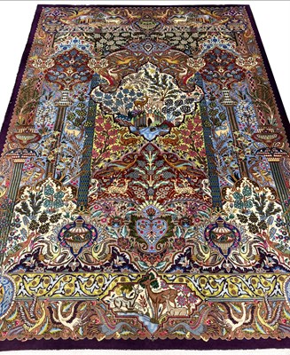 Lot 243 - FINE PERSIAN KASHMAR CARPET