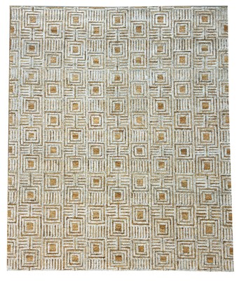Lot 246 - FINE NATURAL JUTE AND BAMBOO SILK CARPET