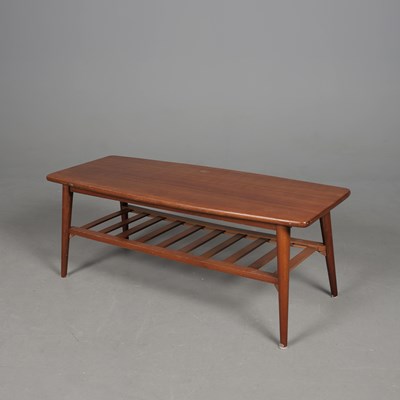 Lot 53 - 1960s TEAK COFFEE TABLE IN THE MANNER OF GRETE JALK.