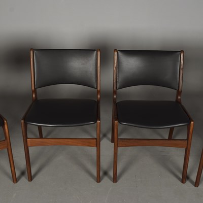 Lot 74 - SET OF SIX 1960s DANISH TEAK MODEL 89 DINING CHAIRS BY ERIK BUCH FOR ANDERSTRUP MOBELFABRIK.
