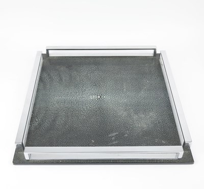Lot 167 - LINLEY SHAGREEN TRAY.