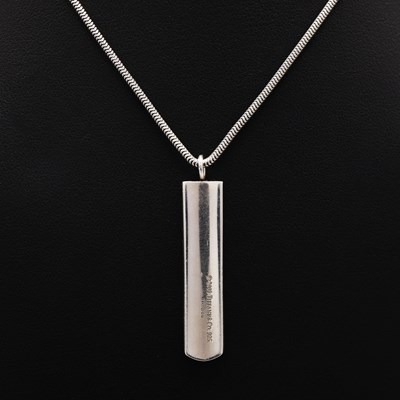 Lot 333 - A TIFFANY SILVER '1837' PENDANT NECKLACE.