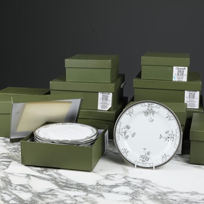 Lot 348 - A CHRISTOFLE MALMAISON AND FLEUR D'ARGENT TEN PLACE DINNER SERVICE. (54).