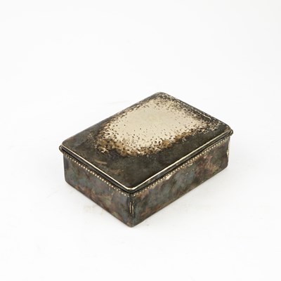 Lot 202 - AN EARLY 20TH CENTURY SWEDISH SILVER CIGARETTE BOX.