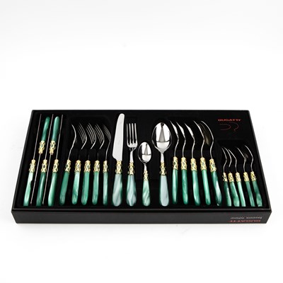 Lot 206 - BUGATTI POSTATE CUTLERY SET (24).